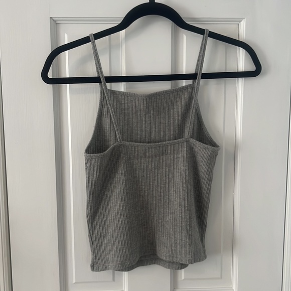 Gray Ribbed American Eagle Tank - Picture 2 of 4